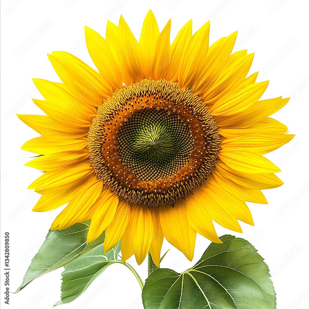 Naklejka premium Vibrant Sunflower Close-up