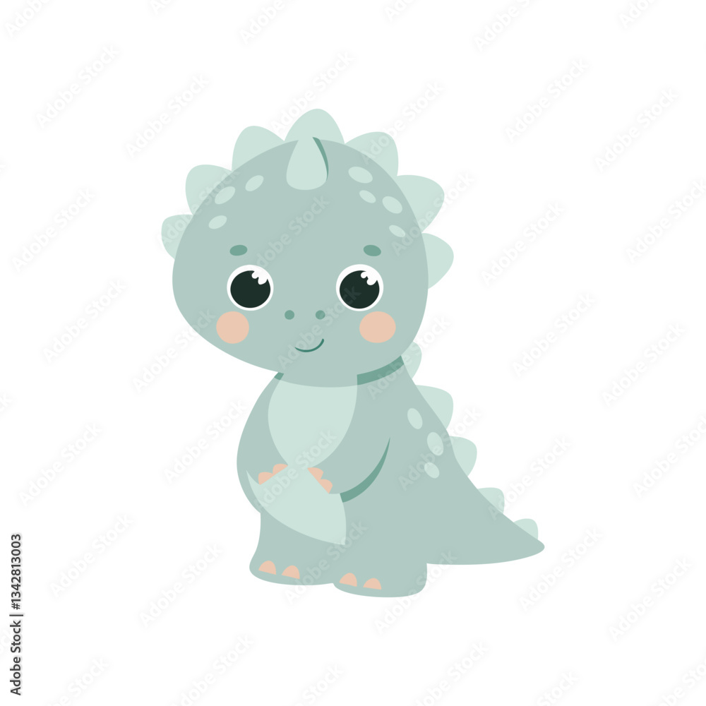 Naklejka premium Cute Dinosaur