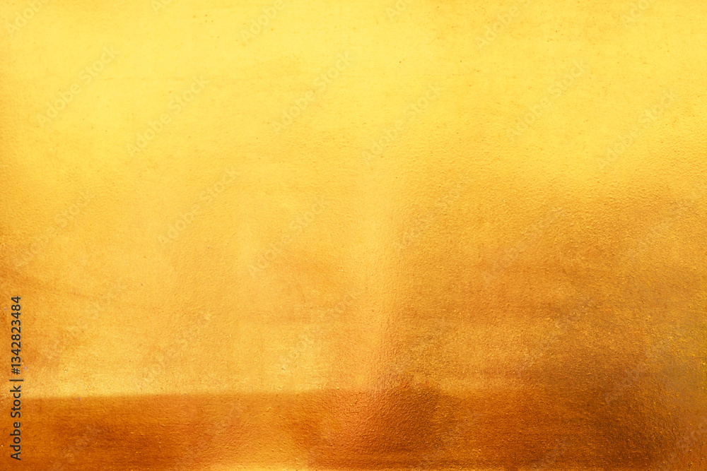 Gold abstract background or texture and gradients shadow horizontal shape