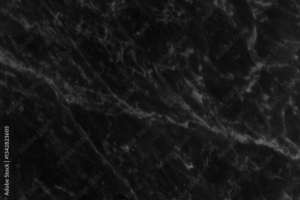 Black marble background and texture, horizontal shape