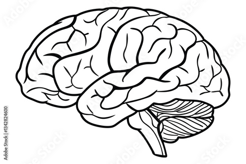 Neural Spectrum A Bold Brain Silhouette Design