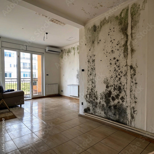 Apartment owners beware: Large mildew stains can deteriorate indoor air quality.condition, inspection, professional, property, management