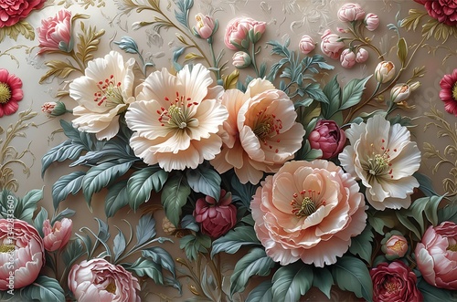Elegant Floral Arrangement Generative AI