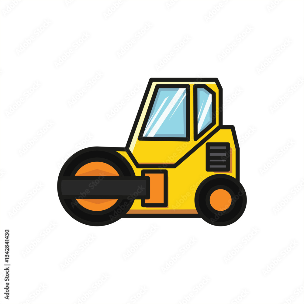 Road Roller Construction Vehicle Land Transportation Road Roller Construction Vehicle Land Transportation