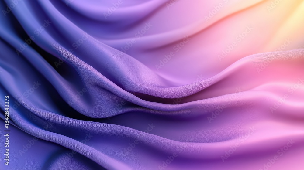 Obraz premium Fabric draped in vibrant gradient colors