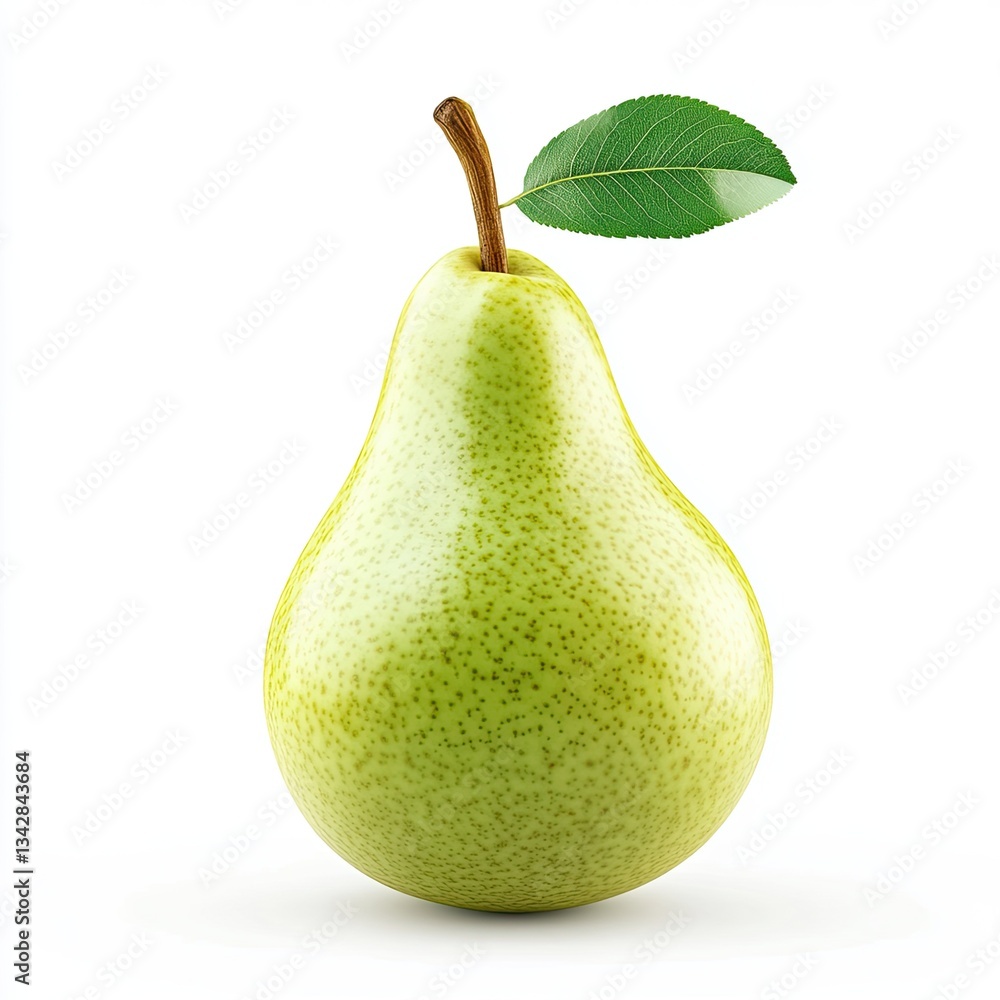 Fresh green pear, isolated, studio shot, healthy eating Fresh green pear, isolated, studio shot, healthy eating
