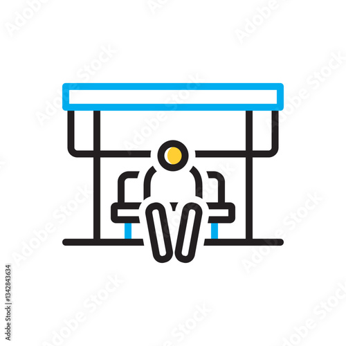 Multi color icon for wait