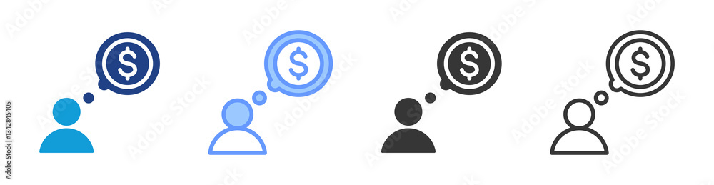 Expectation icon set multiple style collection Expectation icon set multiple style collection