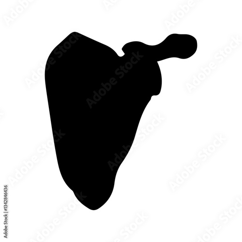 scapula posterior glyph icon
