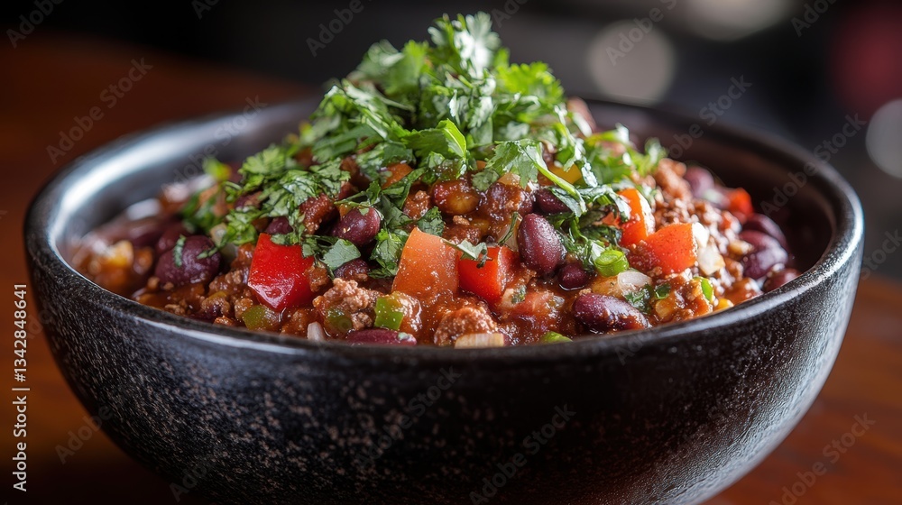 A vibrant tapestry of flavors and textures unfolds as a sizzling chili con carne mingles with the earthy richness of Chilean beans. A vibrant tapestry of flavors and textures unfolds as a sizzling chili con carne mingles with the earthy richness of Chilean beans.