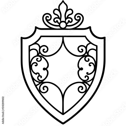 shield with wings