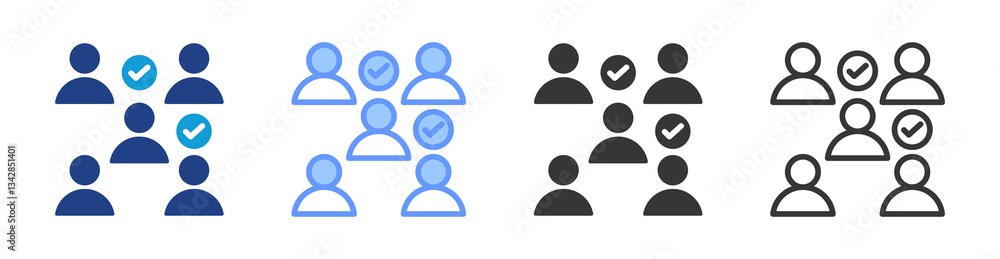 Convenience Sampling icon set multiple style collection Convenience Sampling icon set multiple style collection
