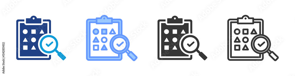 Random Sampling icon set multiple style collection Random Sampling icon set multiple style collection