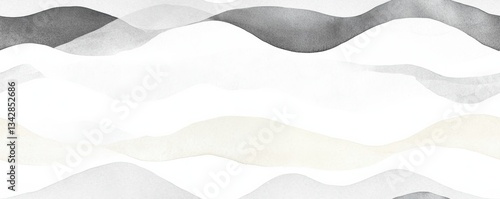 Wallpaper Mural Soft Minimalist Watercolor Seamless Pattern in Gentle Tones Torontodigital.ca