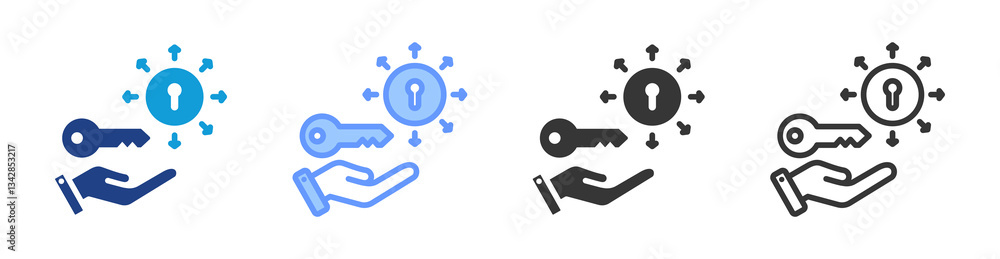 Opportunity icon set multiple style collection Opportunity icon set multiple style collection