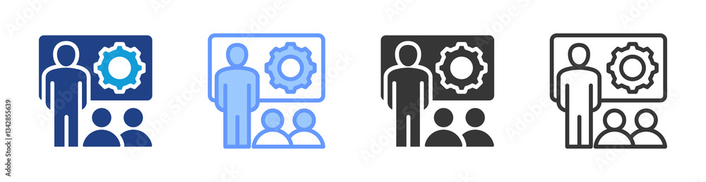 Mentor icon set multiple style collection Mentor icon set multiple style collection