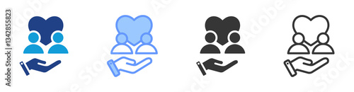 Foster icon set multiple style collection