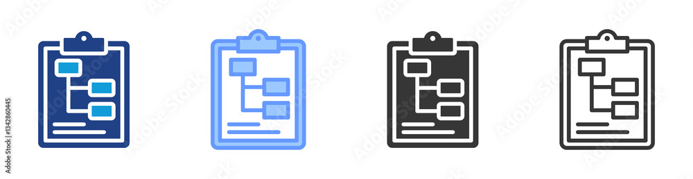 Subtask icon set multiple style collection Subtask icon set multiple style collection