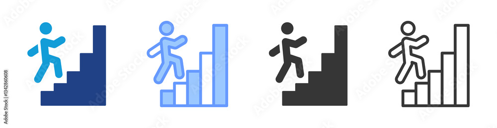 Effort icon set multiple style collection Effort icon set multiple style collection