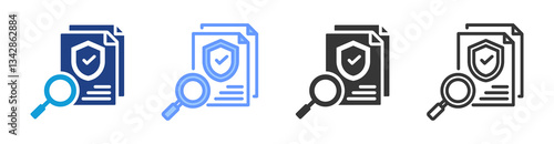 Reliability Index icon set multiple style collection