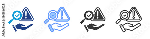 Incident Response icon set multiple style collection