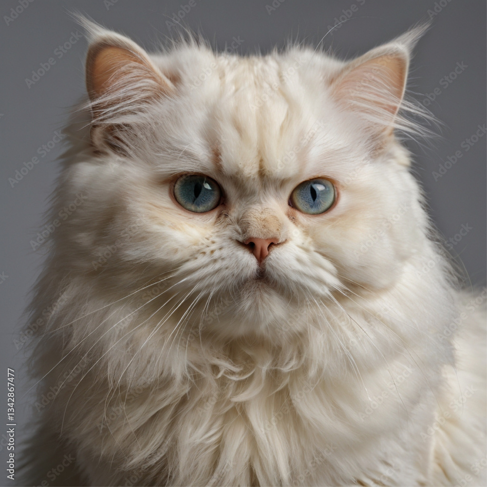 cat on white background cat on white background