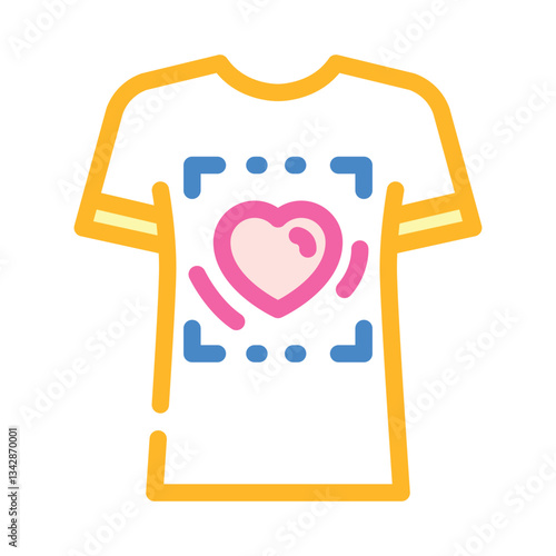 customized t shirt diy fashion handmade color icon vector illustration
