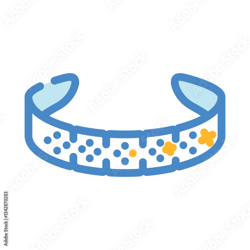 rhinestone accessories diy fashion handmade color icon vector illustration