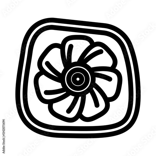 hand sewn patches diy fashion handmade line icon vector illustration