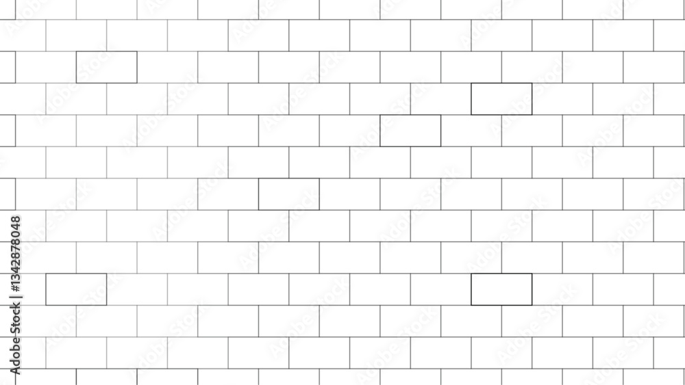 Fototapeta premium White brick wall background pattern . building architecture brick wall concrete abstract backgrounds .