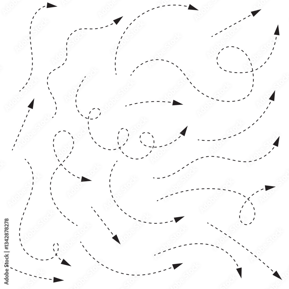 Black Dotted Hand Drawn Arrows Set on White Background. Arrow, Cursor Icon. Vector Pointers Collection. Back, Next Web Page Sign. Black Dotted Hand Drawn Arrows Set on White Background. Arrow, Cursor Icon. Vector Pointers Collection. Back, Next Web Page Sign.