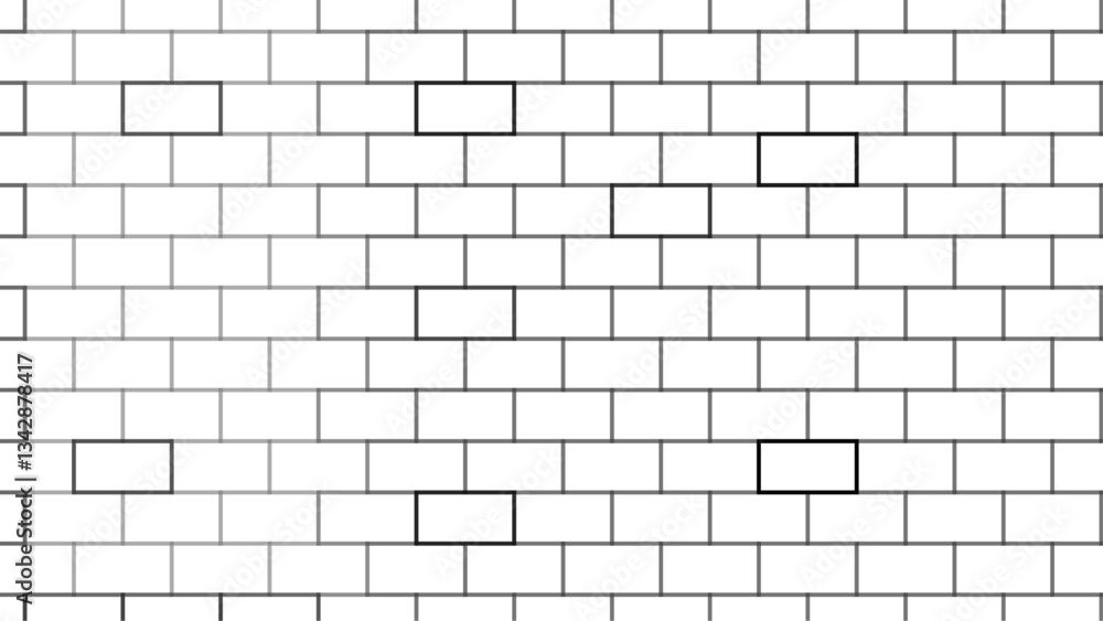 Fototapeta premium White brick wall background pattern . building architecture brick wall concrete abstract backgrounds .
