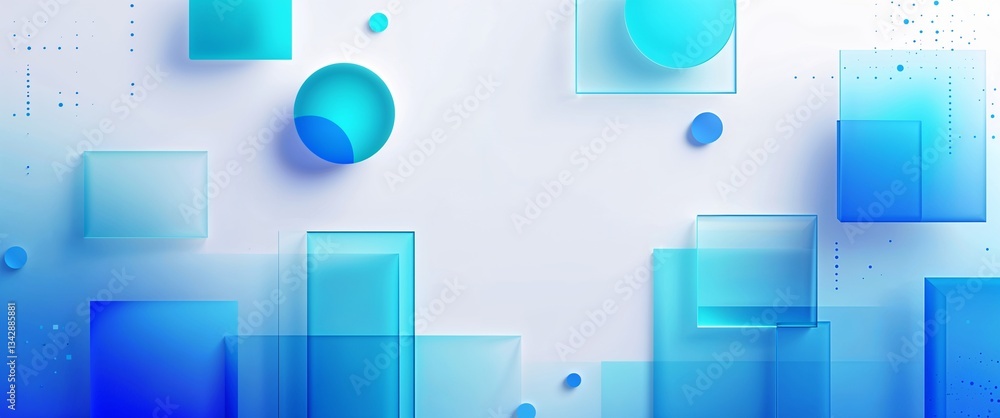 blue cyan gradient translucent geometric solid shapes pattern abstract on plain white background illustration design concept backdrop blue cyan gradient translucent geometric solid shapes pattern abstract on plain white background illustration design concept backdrop