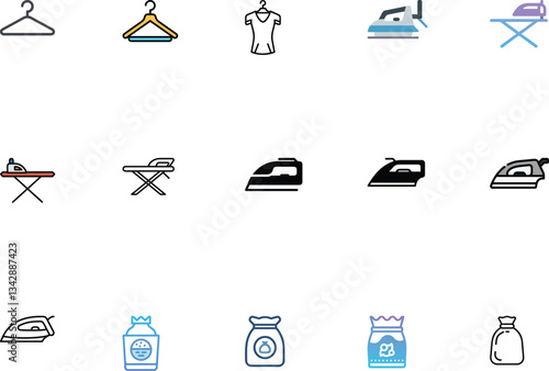 Landry Icon Pack Unique Laundry And Cleaning Icon.