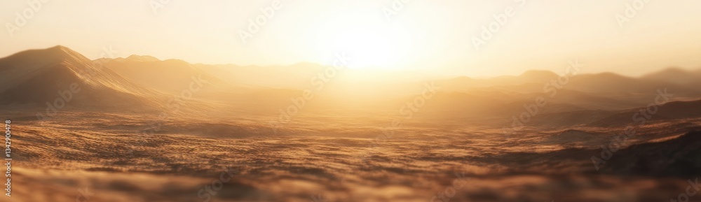 Obraz premium Golden Sunrise Over Majestic Mountains