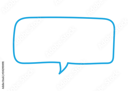 カクカクした手書きのフキダシ