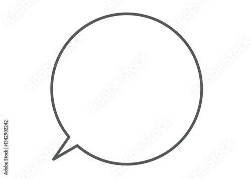 シンプルな円形フキダシ