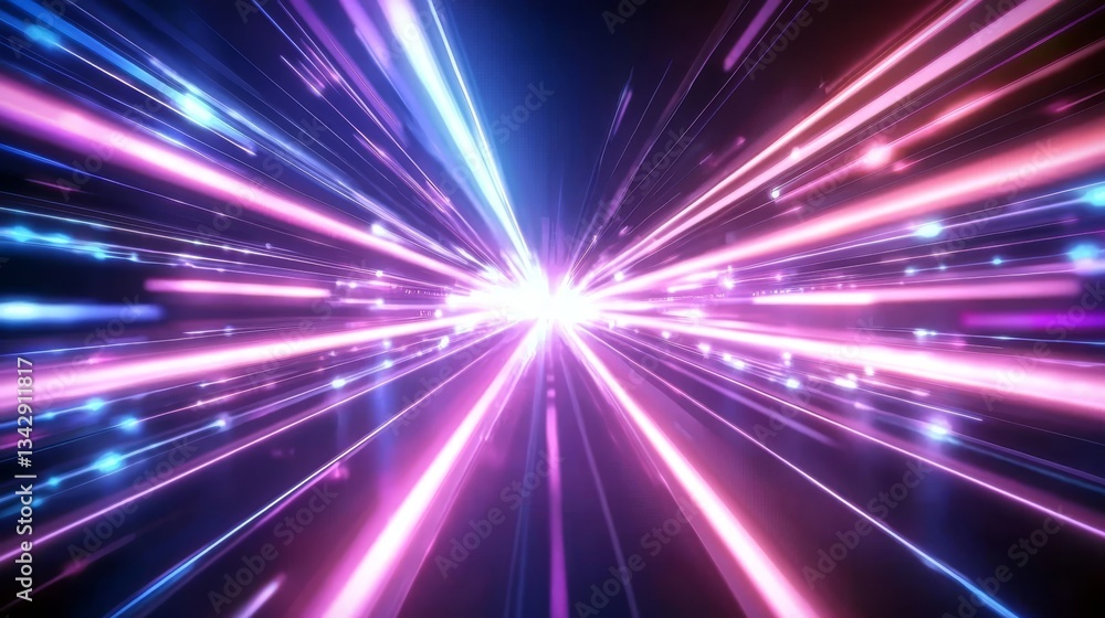 Naklejka premium Visual representation of big data and network connectivity.