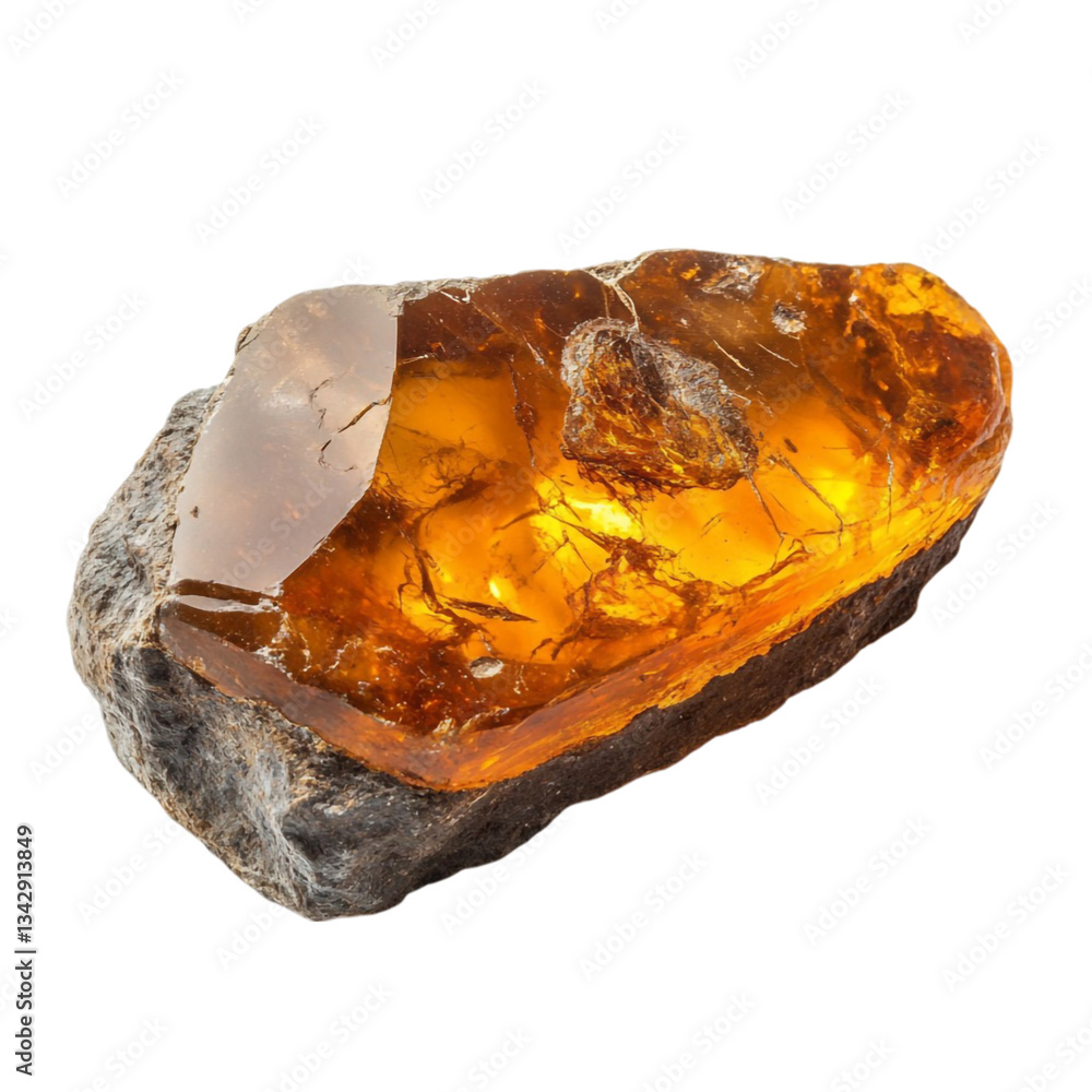 Amber gemstone in rough rock natural beauty Amber gemstone in rough rock natural beauty