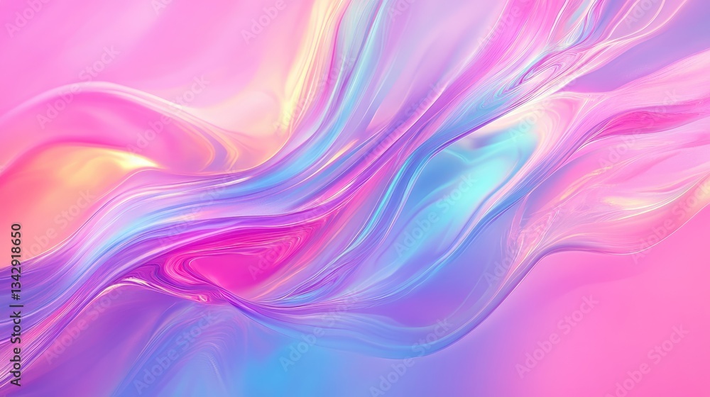 Fototapeta premium Abstract vibrant flowing colors representing a dynamic and fluid movement