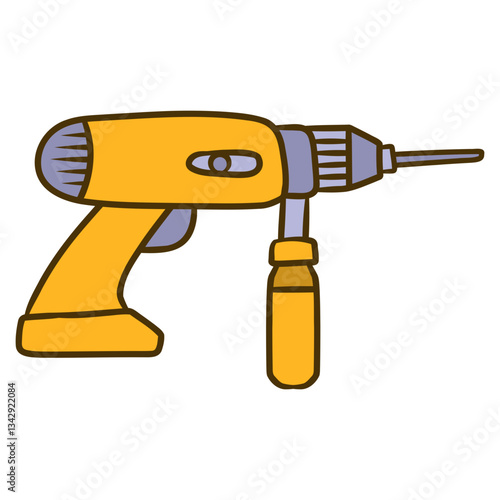 illustration of a drill