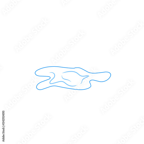 puddle line vector