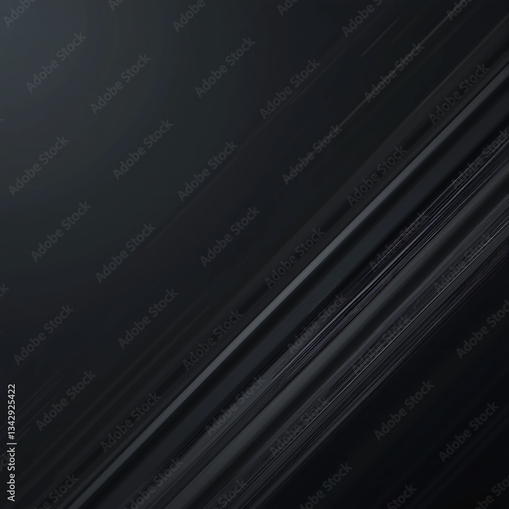 Obraz premium Dark deep black dynamic abstract background with diagonal lines. Modern creative halftone premium gradient. 3d cover of business presentation banner.