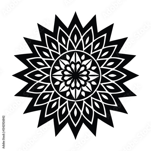 Floral mandala Vector Illustration Isolated 