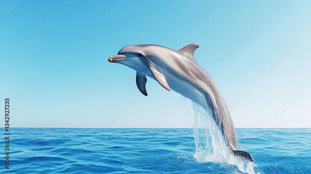 Fototapeta premium Majestic Dolphin Leaping