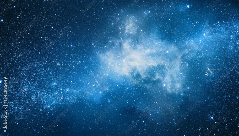 Fototapeta premium Nebula and galaxies in space. Abstract cosmos background