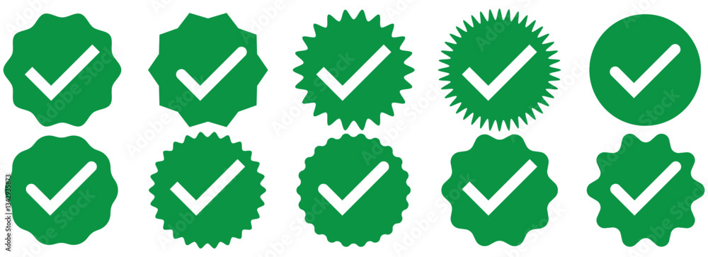 Set of a Blue Tick Mark Icon. Social media account verification icons. Profile verification icons. EPS 10 Set of a Blue Tick Mark Icon. Social media account verification icons. Profile verification icons. EPS 10