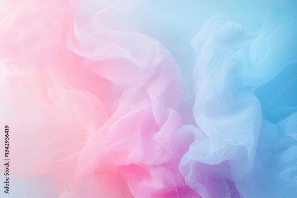 Fototapeta premium Colorful pastel gradient background banner with soft rainbow color light blue and pink Soft blur