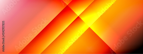 Colorful gradient with lines made of shadow and light. Creative background