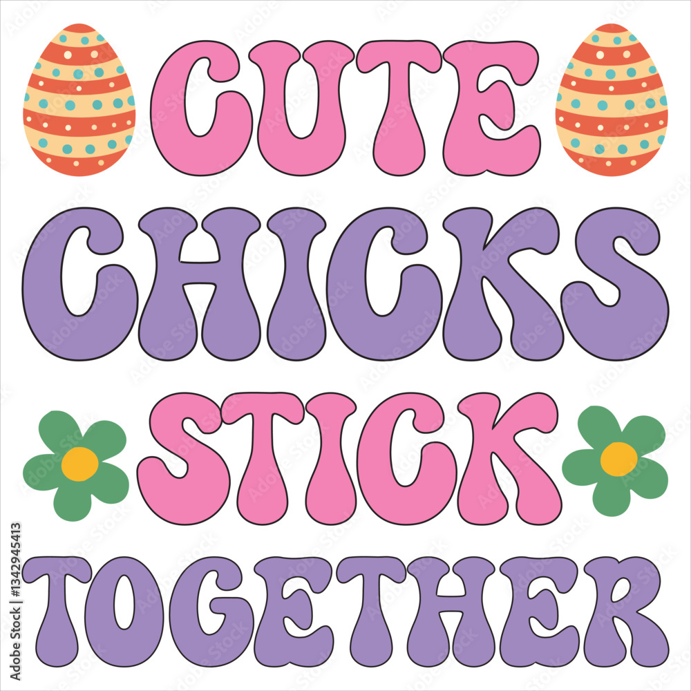 Obraz premium Pascha Illustration on Happy Easter Christian Festival T-shirt Design Vector